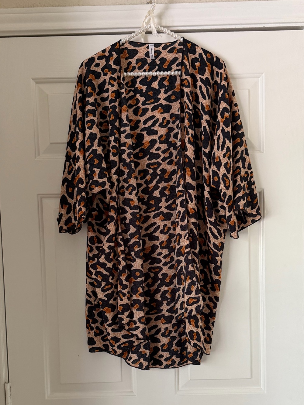 Sunday Morning Leopard Half Kimono